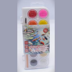 Водна боя B-MAX 12 цвята