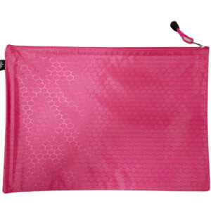 Папка с цип В4, промазан плат, розов