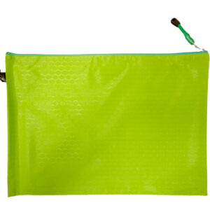 Папка с цип В4, промазан плат, зелена