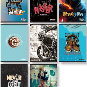 Тетрадка с телчета А5, 80 листа, широки редове, момчета