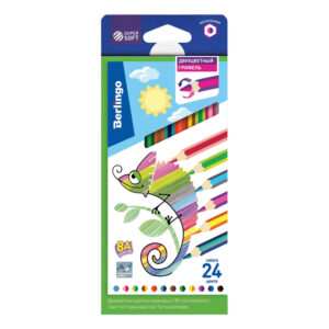 Цветни моливи Berlingo Hexagon 12бр/24цв