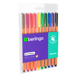 Тънкописец Berlingo Rapido 0.4мм оп.10цв