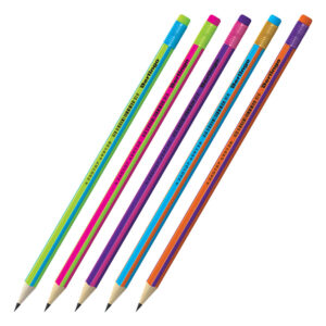 Молив Berlingo Fuze HB с гума асорти