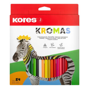 Цветни моливи Kores Kromas 24цв. дълги