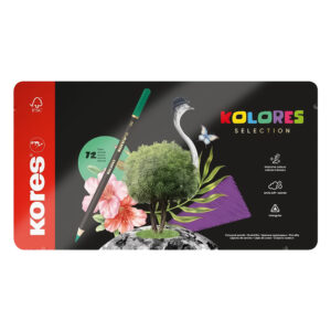 Цветни моливи Kores 72цв метална кутия