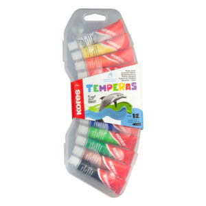 Темперни бои Kores 12 цвята в туба 12мл