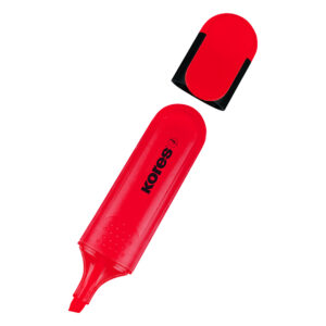 Текст маркер Kores червен
