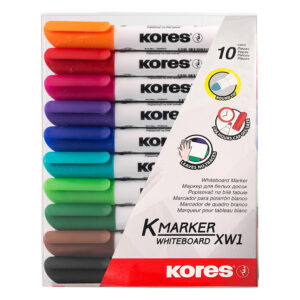 Борд маркер Kores XW1 объл 10 цвята