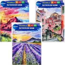 CENTRUM Скицник акварелен А3 15л 200гр