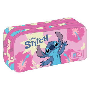 Несесер с два ципа Stitch Pink, 21/6/9см.
