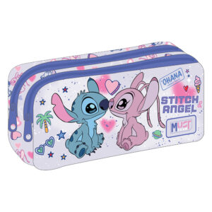 Несесер с два ципа Stitch, 21/6/9см.