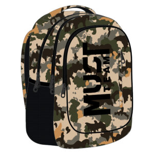 Раница с 3 ципа Camo 43/32/18 см.