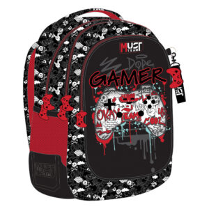 Раница с 3 ципа Gamer, 43/32/18см.