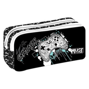 Несесер с два ципа Gamer, 21/6/9см.