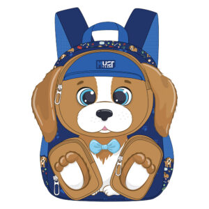 Раница детска с 2 ципа Litte Dog, 31/27/10см.