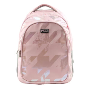 Раница с 3 ципа Hologram Pink